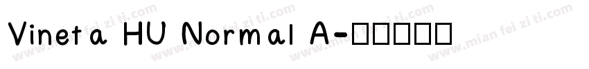 Vineta HU Normal A字体转换